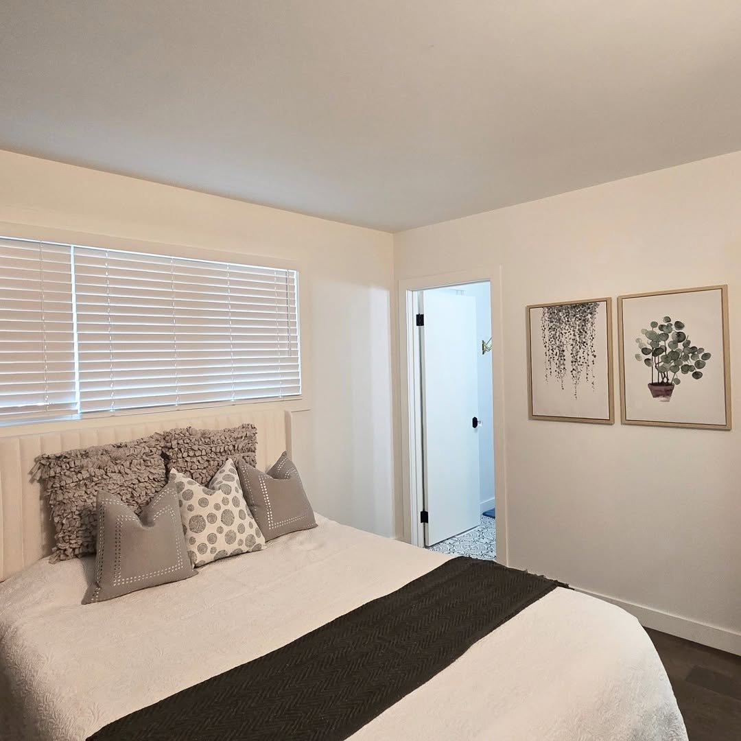 Staged dining room